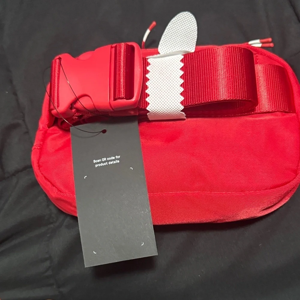 Fabletics Red Zip Travel Pouch Bag | New With Tags